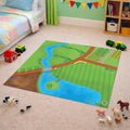 Farm Playmat for Kids – Large Farm Animal Play Mat for Toddlers & Children, Floor Play Mat Compatible with Toy Animals, 85 x 85cm