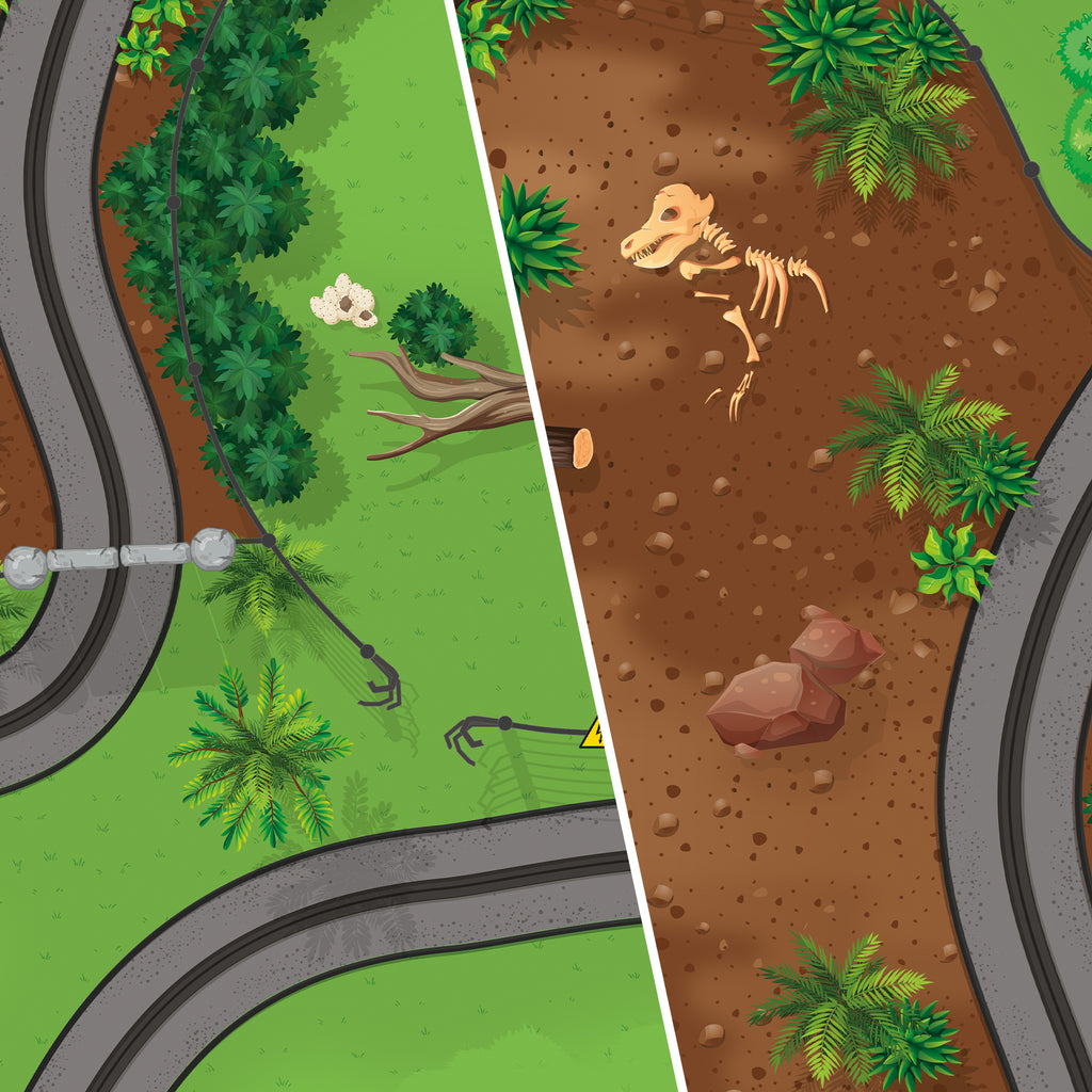 Dinosaur Island Playmat – Jurassic Park Themed Toddler Floor Mat (85 x 85cm)