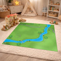 Woodland grass Playmat for Kids. Large  Playmat for Toddlers & Children. Floor Play mat Compatible with popular Animals toys. 85x85cm